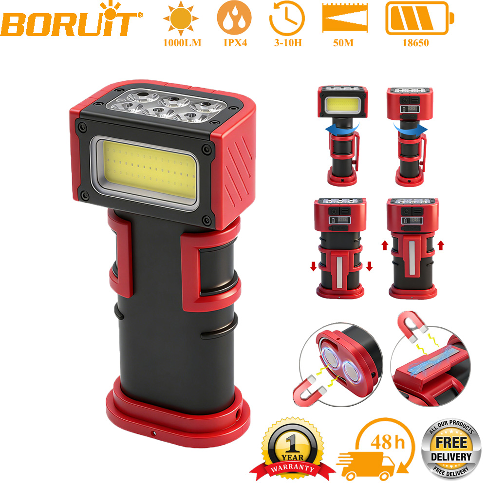 Cycling To Work - BORUiT COB LED 작업등 1000LM Type-C