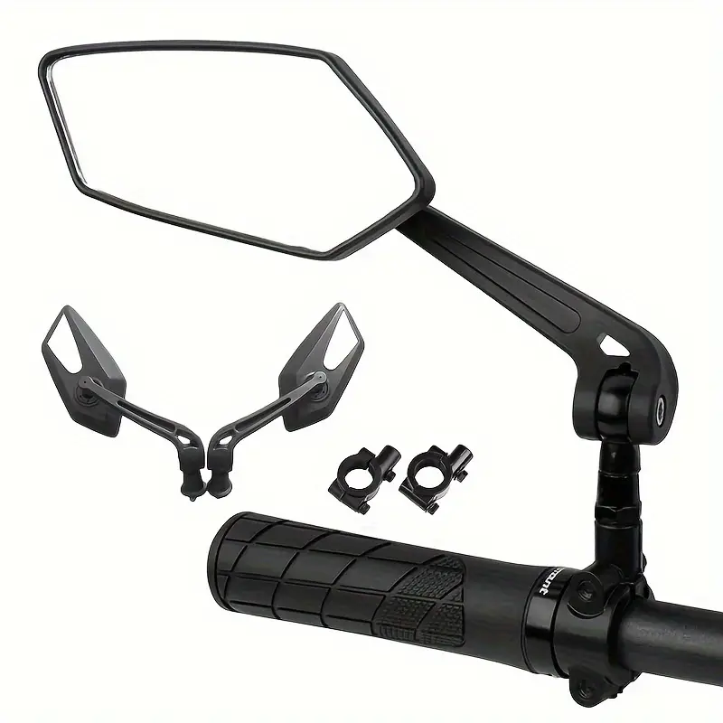 Mirror Handlebar Convex - 2개입 오토바이 핸들바 미러, 후방 거울,