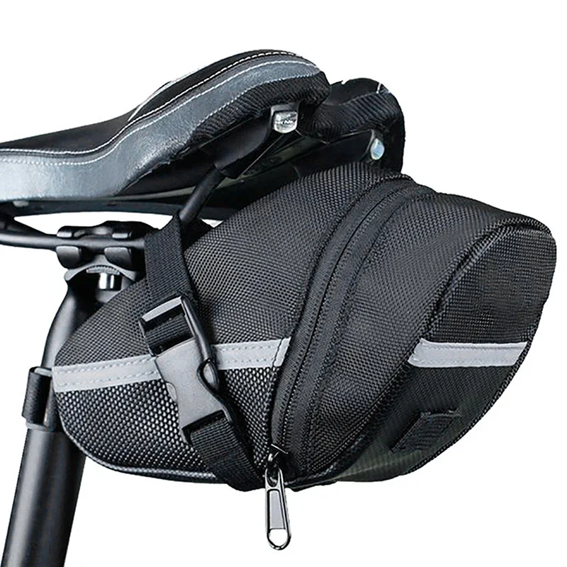 Saddle Bag Under Seat - 반사 스트립 자전거 안장 밑 가방