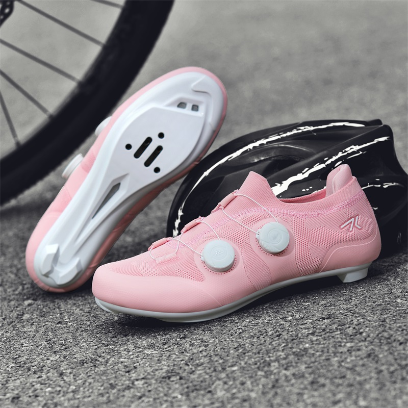 Cycling Commuter Shoes - 로드 사이클링 슈즈 남녀공용 핑크 통기성