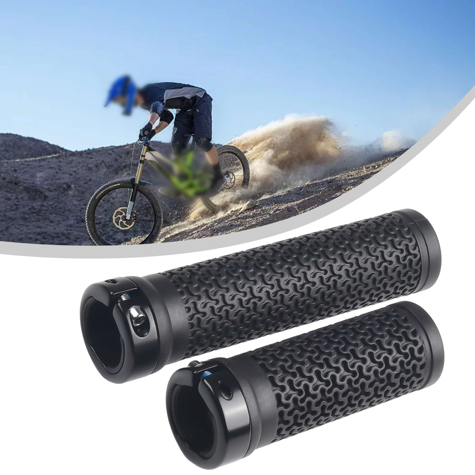 1쌍 자전거 핸들 소프트 고무 산악 자전거 그립 자전거 - Commuter Bike Lock 리뷰 및 가격