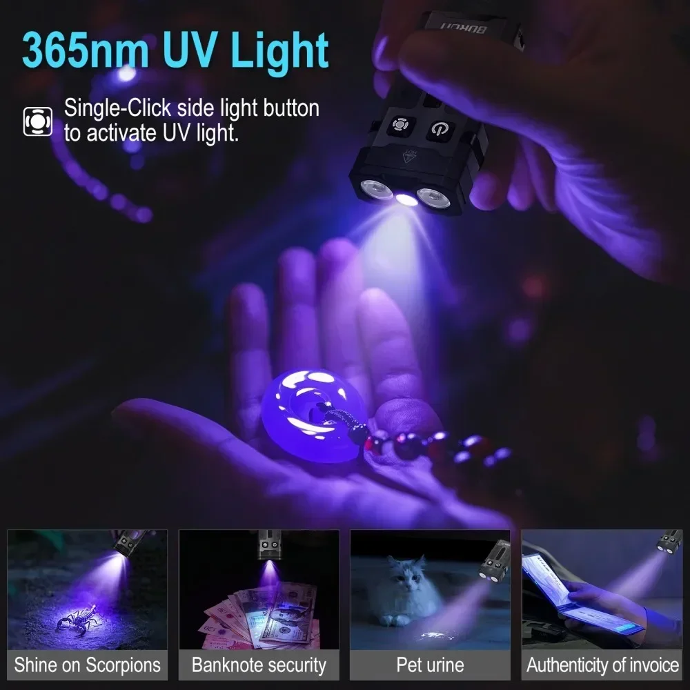 BORUiT EV20 1100LM EDC UV 키체인  - Cycling To Work 리뷰 및 가격
