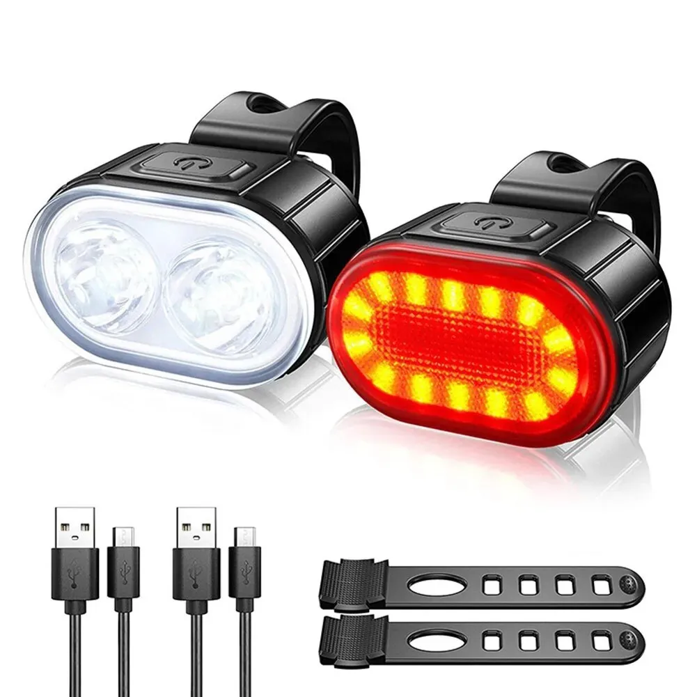 전면 후면 자전거 라이트 충전식 자전거 사이클링 USB - Bike Light Front Rear 리뷰 및 가격