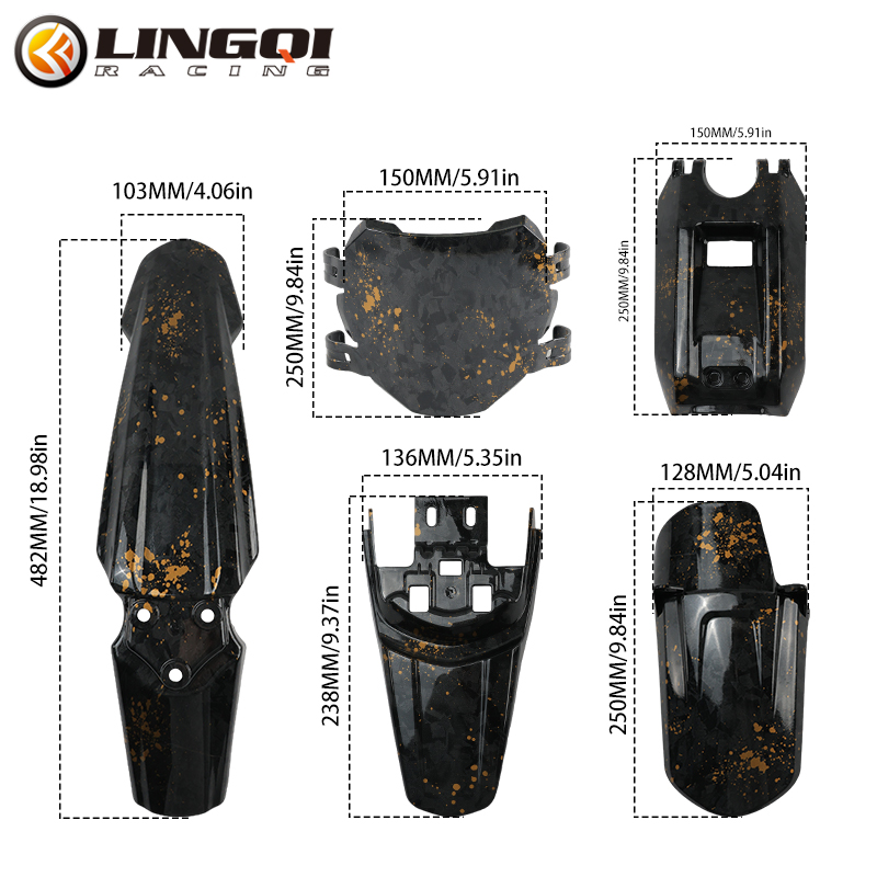 LINGQI 전후방 머드가드 핏 더트 바이크 오토바이  - Bike Light Front Rear 리뷰 및 가격