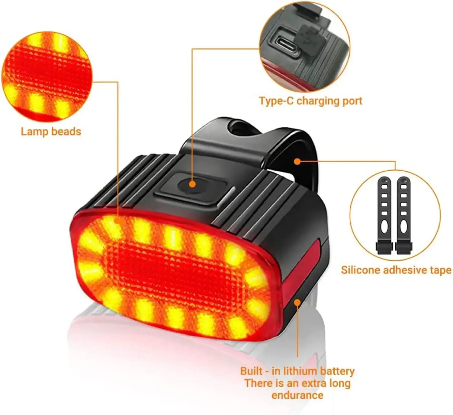 사이클링 자전거 전방 후방 조명 세트, USB 충전 헤 - Bike Light Front Rear 리뷰 및 가격