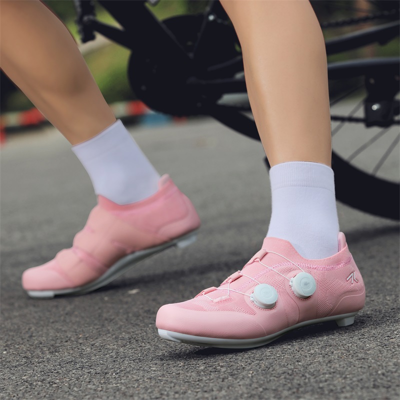 로드 사이클링 슈즈 남녀공용 핑크 통기성 셀프락킹 클릿 - Cycling Commuter Shoes 리뷰 및 가격