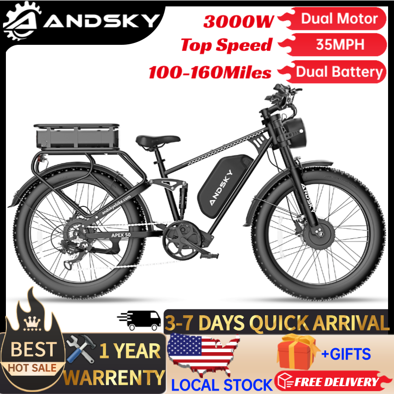 앤드스카이 에이펙스50 AWD 전기 자전거 3000W  - Bike Pump Frame Mount 리뷰 및 가격