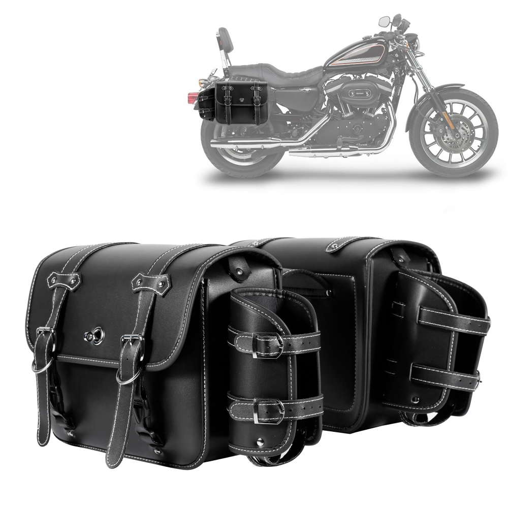 컵 홀더가 있는 오토바이 새들백 방수 PU 가죽 리어  - Panniers Waterproof Rear 리뷰 및 가격